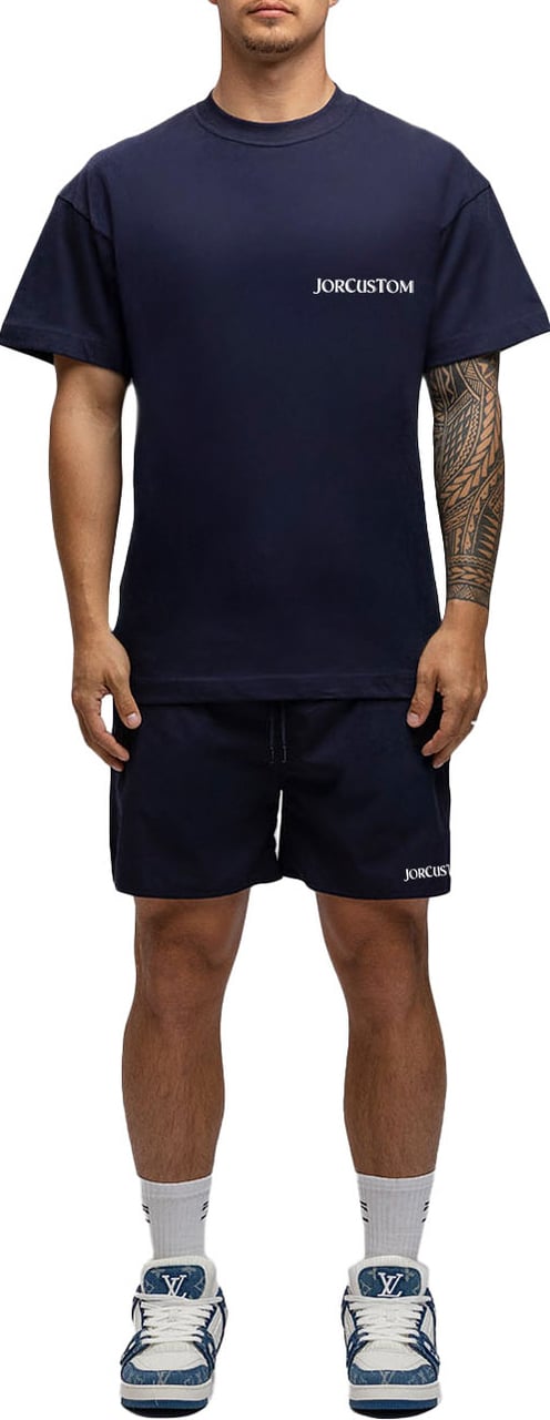 JORCUSTOM Ribbon SumSet Swimshort Navy Blauw