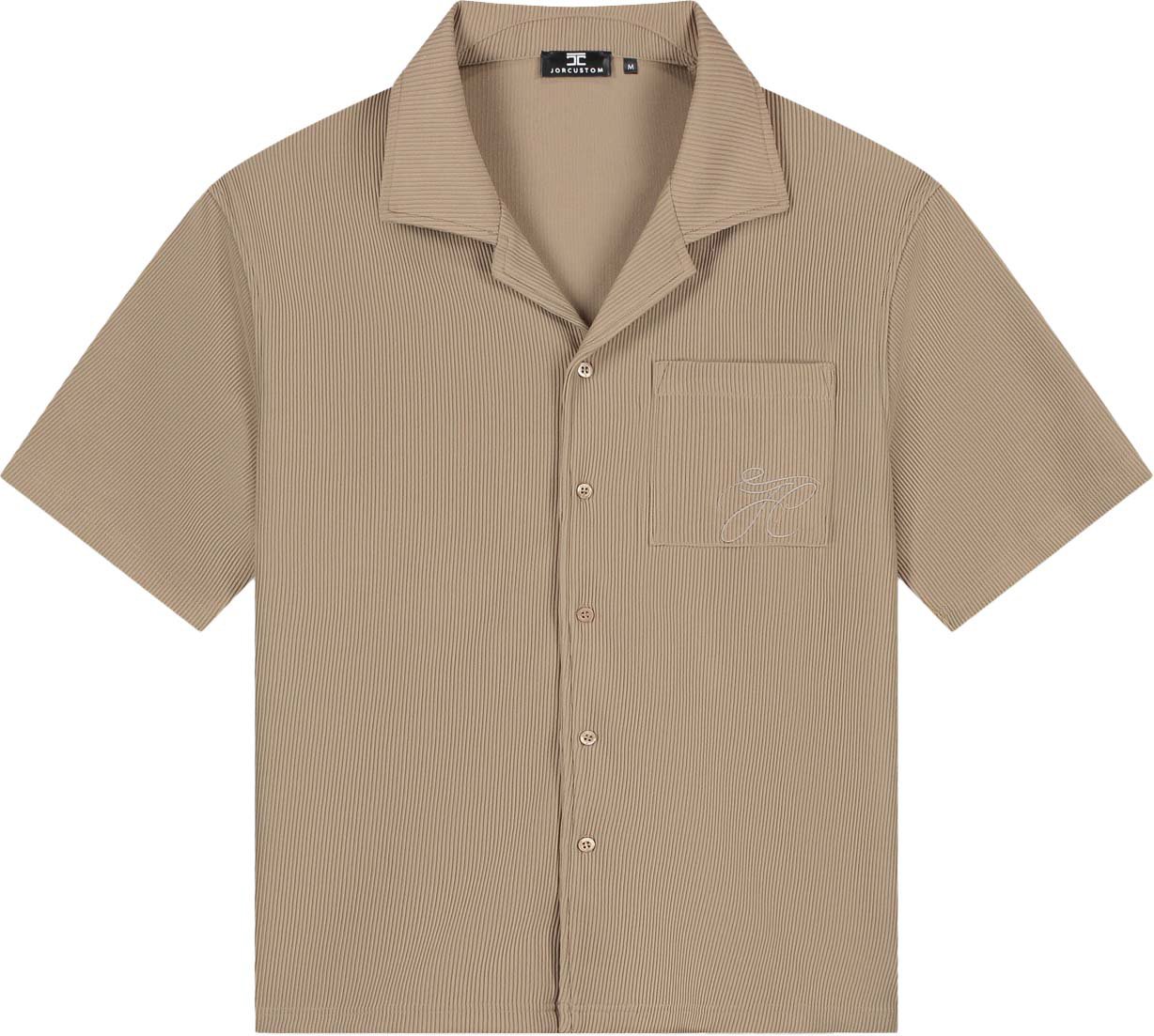 JORCUSTOM Pleated Shirt Sand Beige