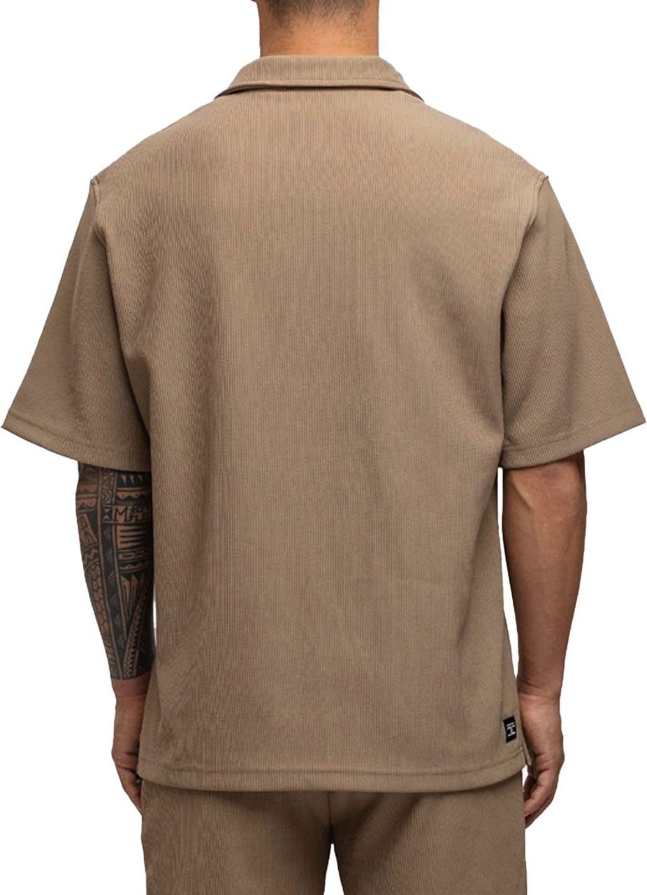 JORCUSTOM Pleated Shirt Sand Beige