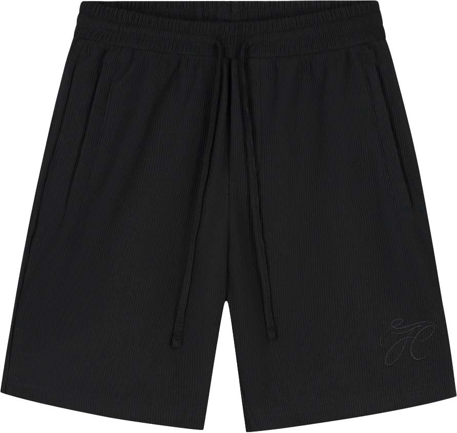 JORCUSTOM Pleated Short Black Zwart