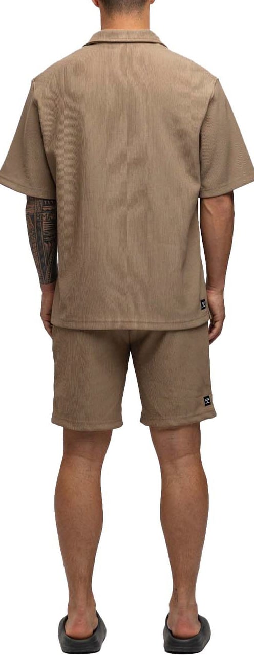 JORCUSTOM Pleated Short Sand Beige