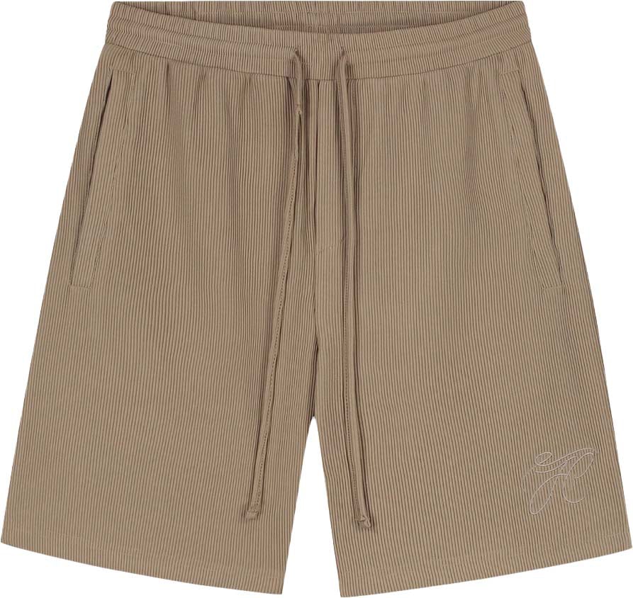 JORCUSTOM Pleated Short Sand Beige
