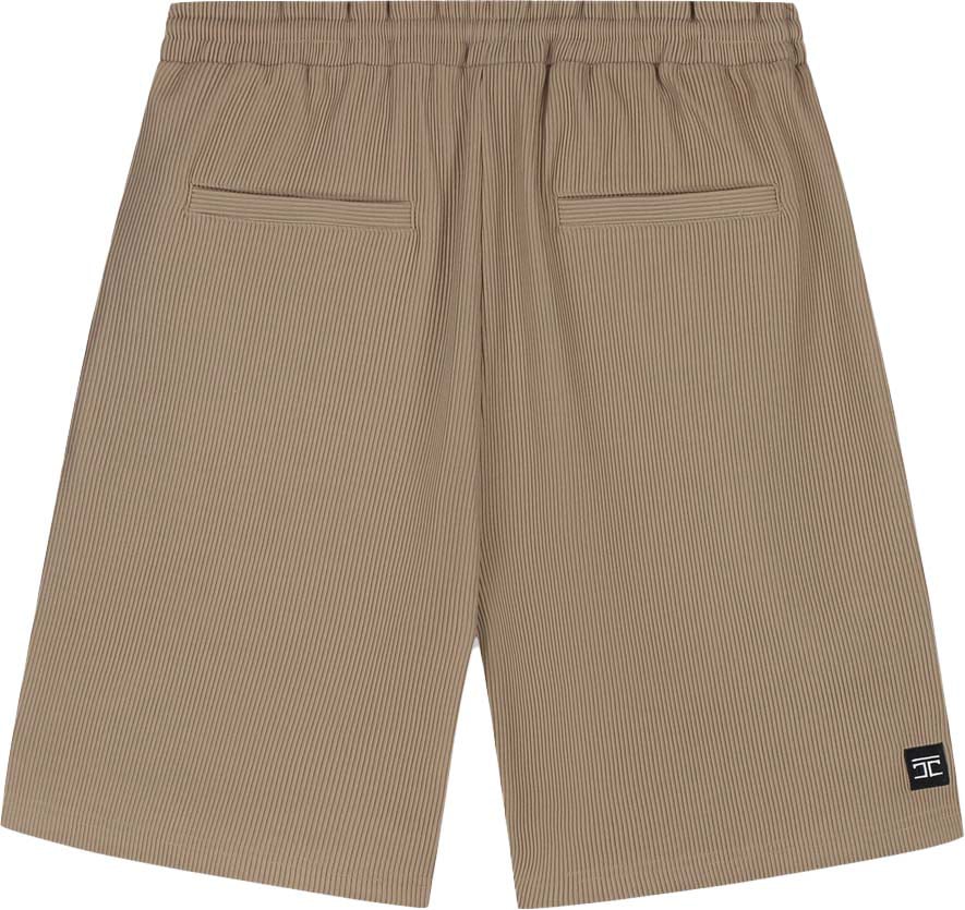 JORCUSTOM Pleated Short Sand Beige
