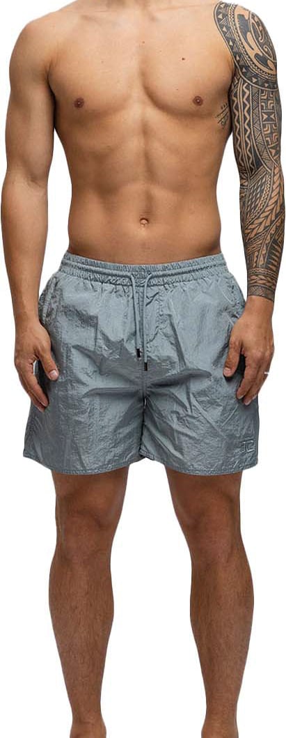 JORCUSTOM Icon Swimshort Blue Zwart