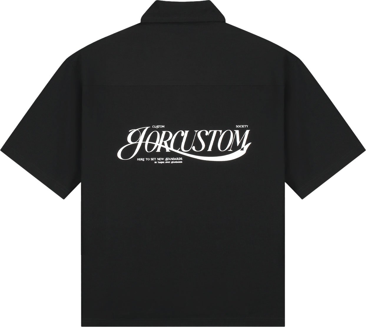 JORCUSTOM Coach Jacket Short Sleeve Black Zwart