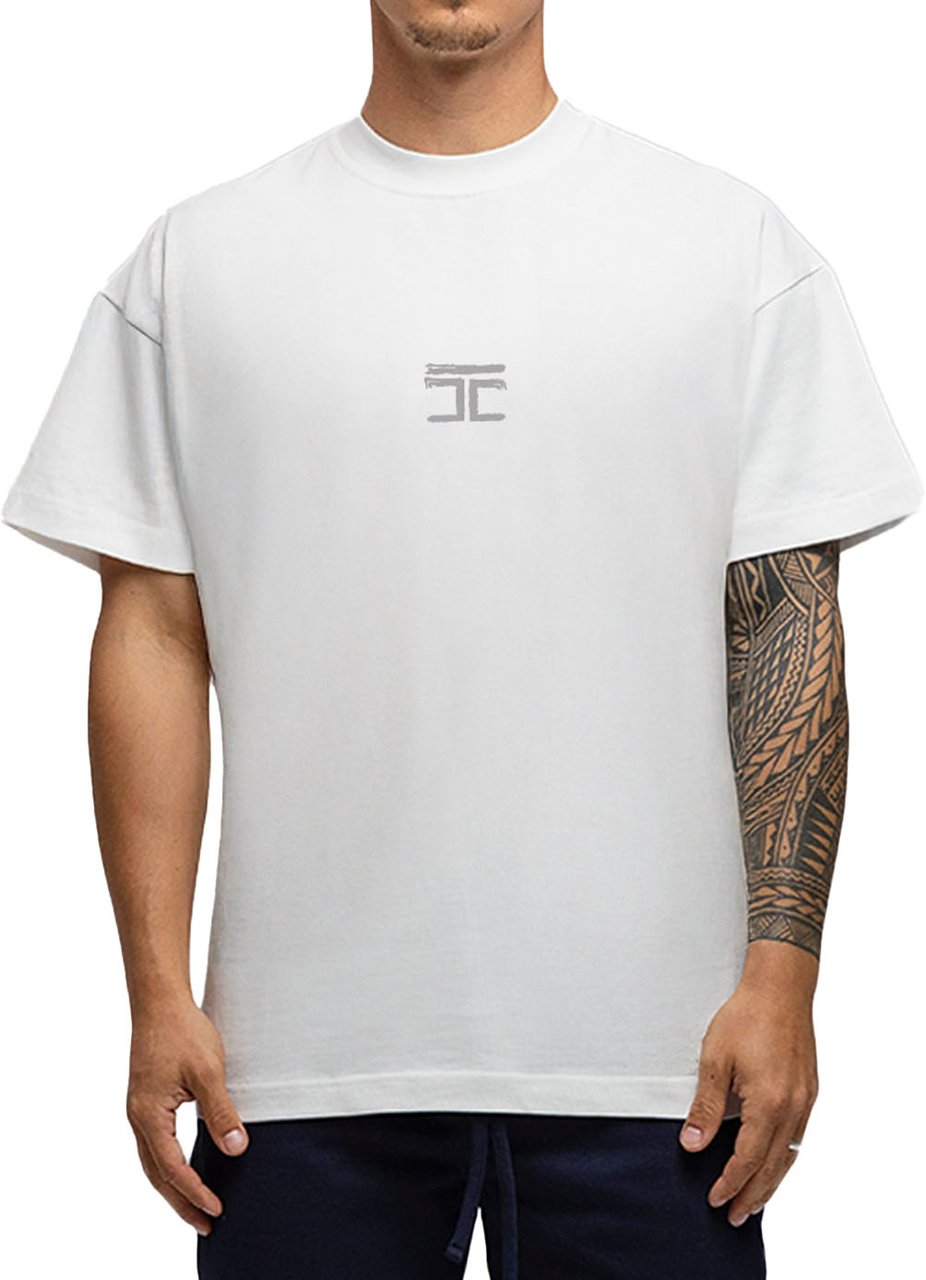 JORCUSTOM Artist SumSet Lf T-Shirt Wh-Grey Grijs