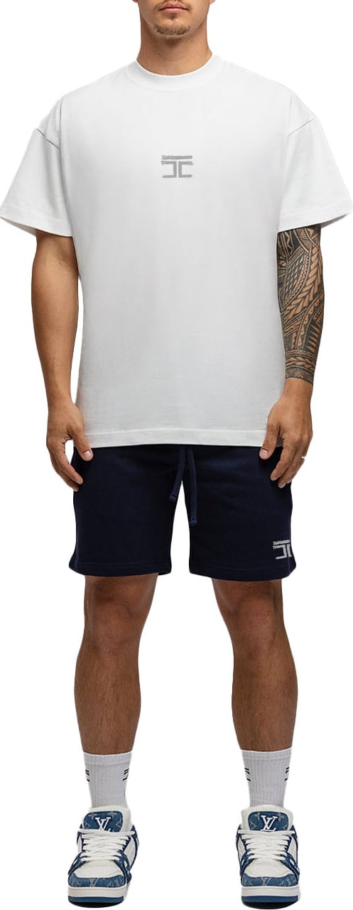 JORCUSTOM Artist SumSet Lf T-Shirt Wh-Grey Grijs