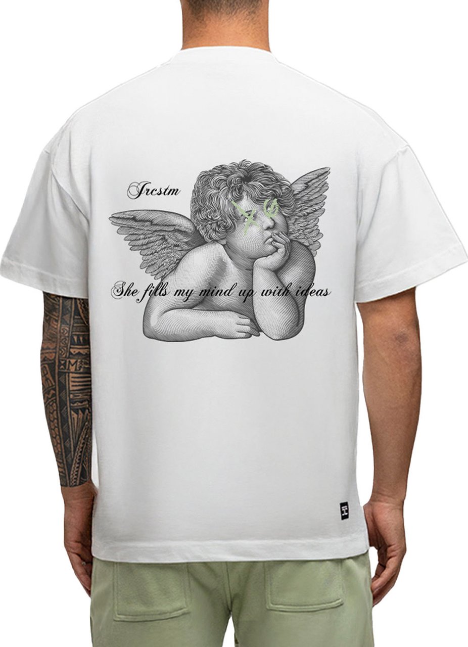 JORCUSTOM Artist SumSet Lf T-Shirt Wh-Petrol Blauw