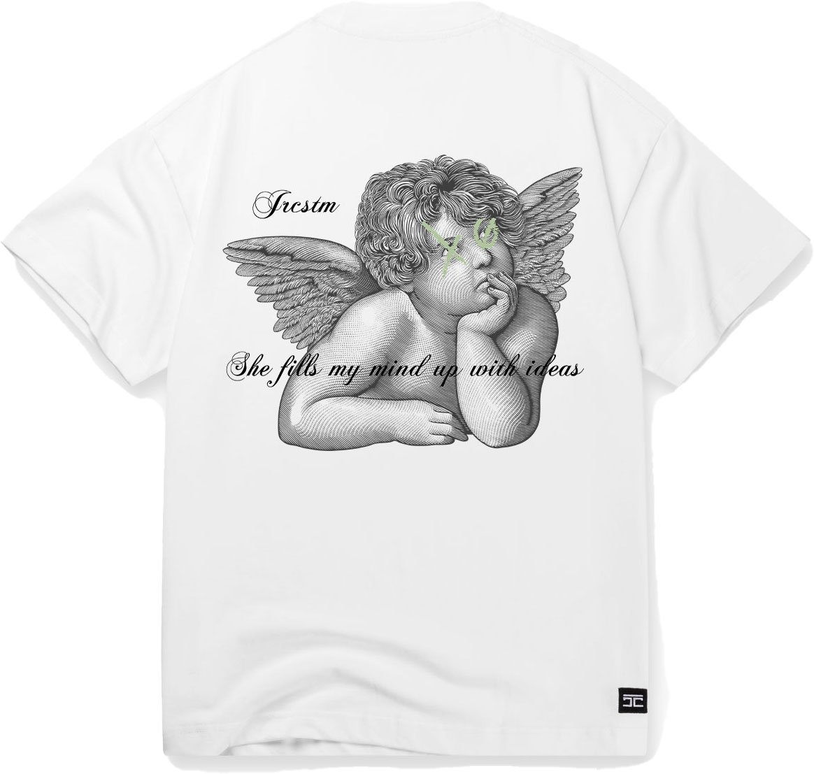 JORCUSTOM Angel SumSet Lf T-Shirt Wh-SaGreen Groen