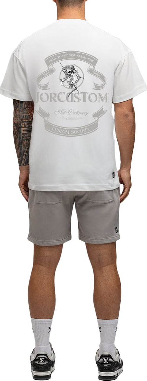 JORCUSTOM Angel SumSet Lf T-Shirt Wh-Petrol Blauw