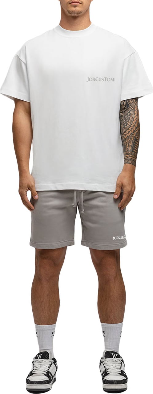 JORCUSTOM Angel SumSet Lf T-Shirt Wh-Petrol Blauw