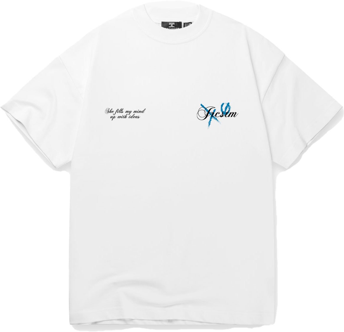 JORCUSTOM Angel SumSet Lf T-Shirt Wh-Petrol Blauw