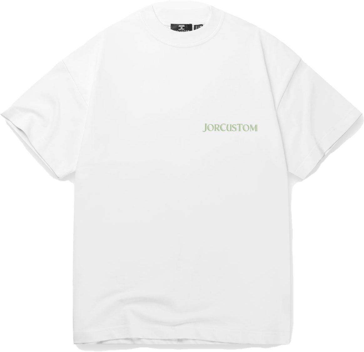 JORCUSTOM Ribbon SumSet Lf T-Shirt Wh-SaGreen Blauw