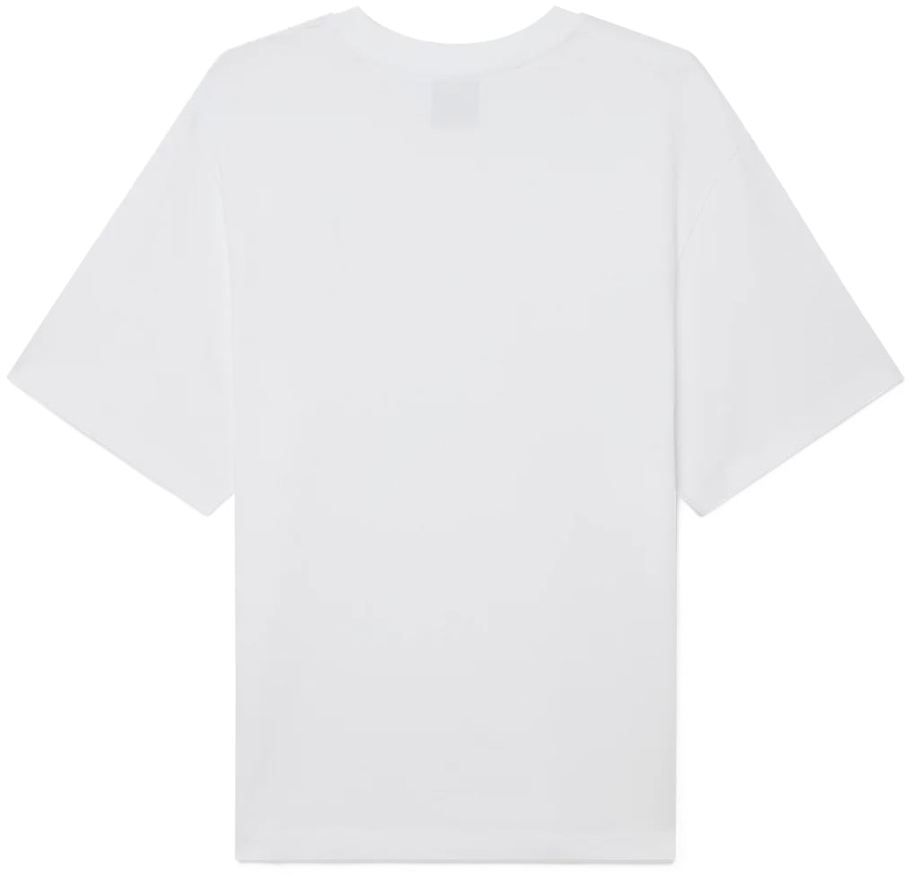Casablanca t-shirt wit print borst Wit