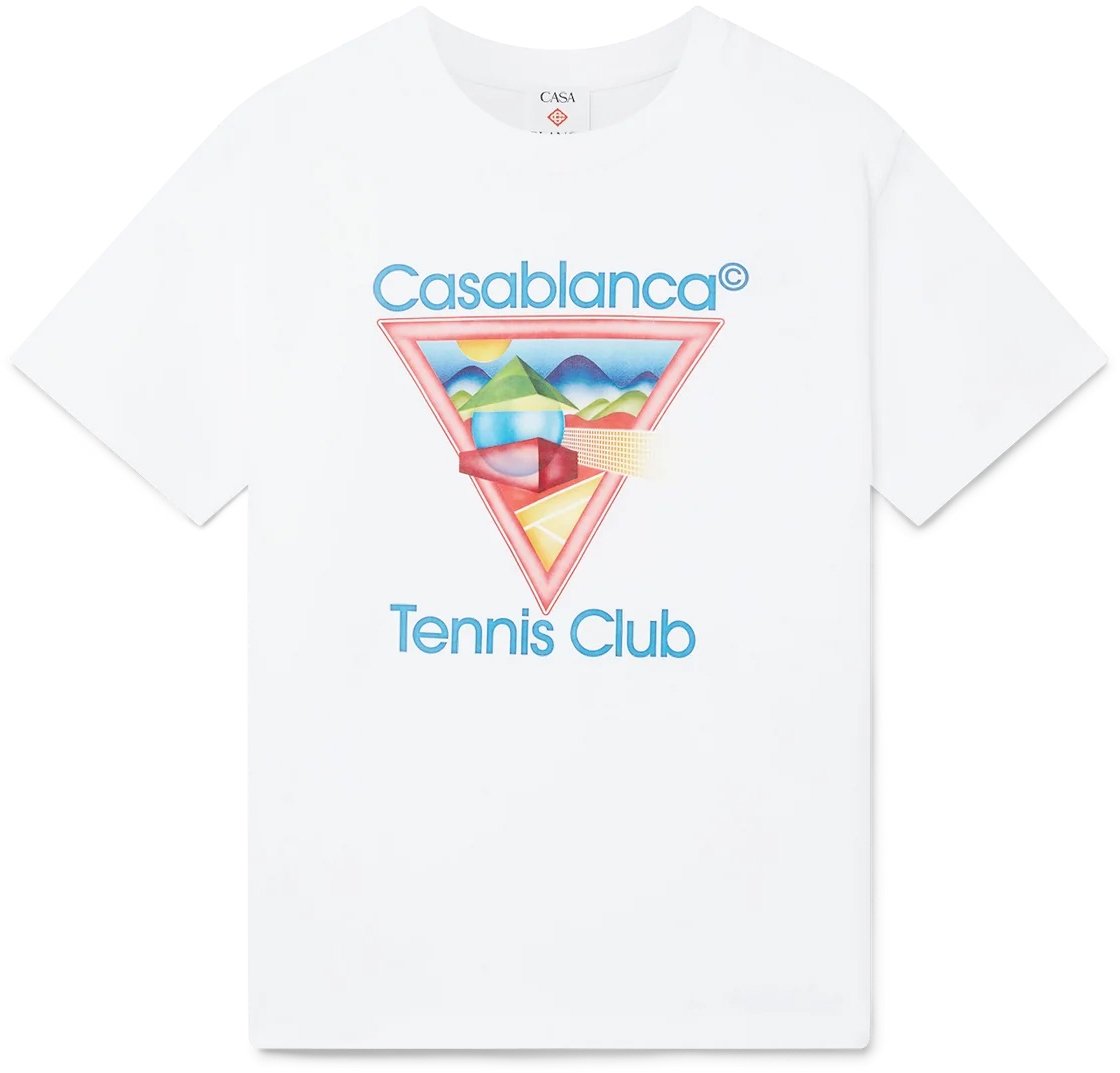 Casablanca t-shirt print Wit