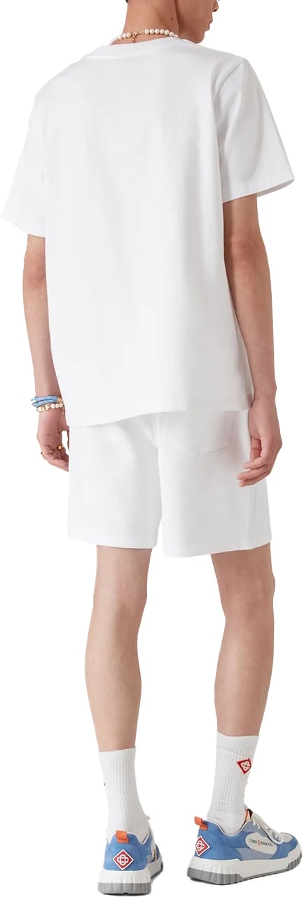Casablanca t-shirt print Wit