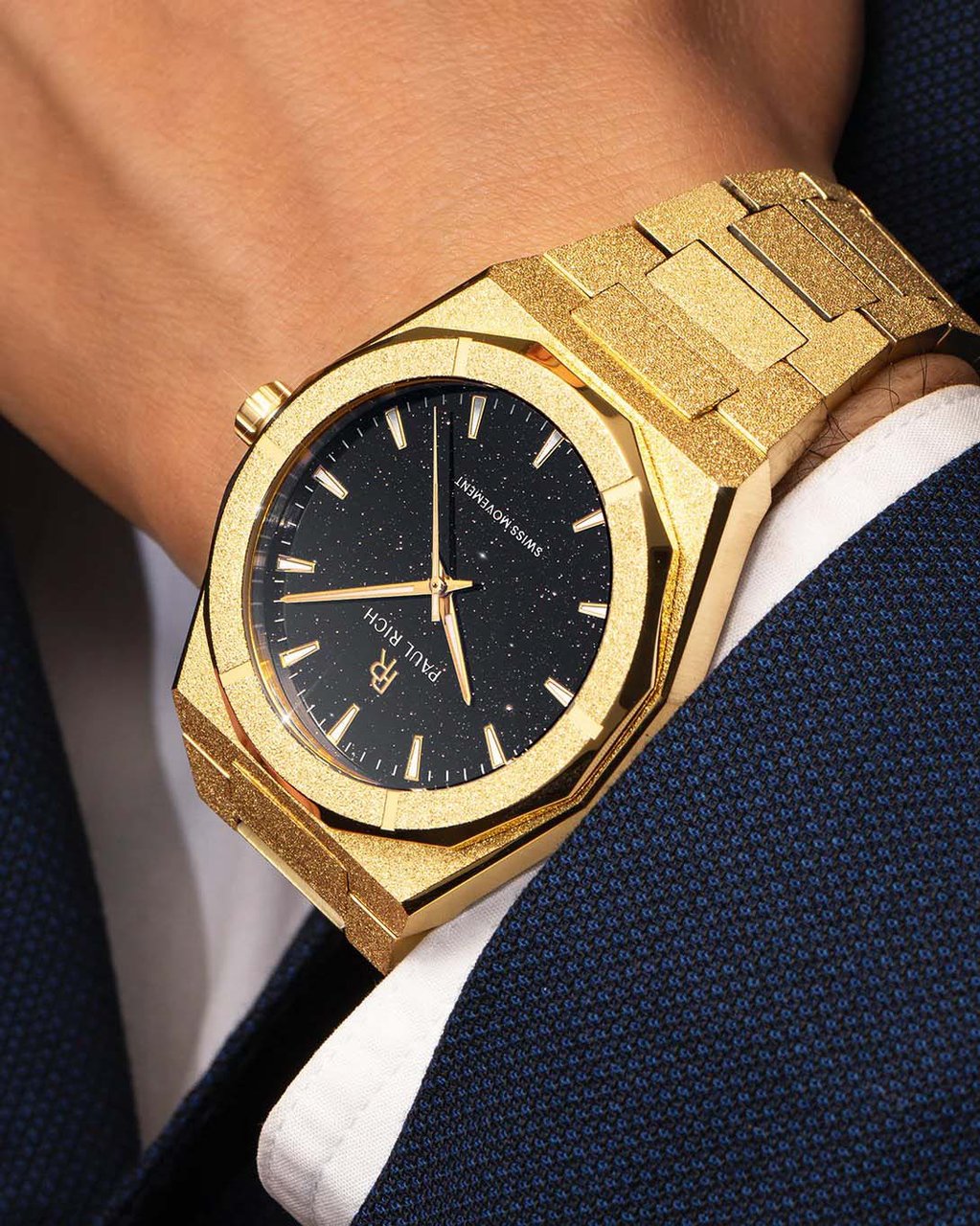 Paul Rich Frosted Star Dust II Void Gold Black VOID02 horloge Zwart