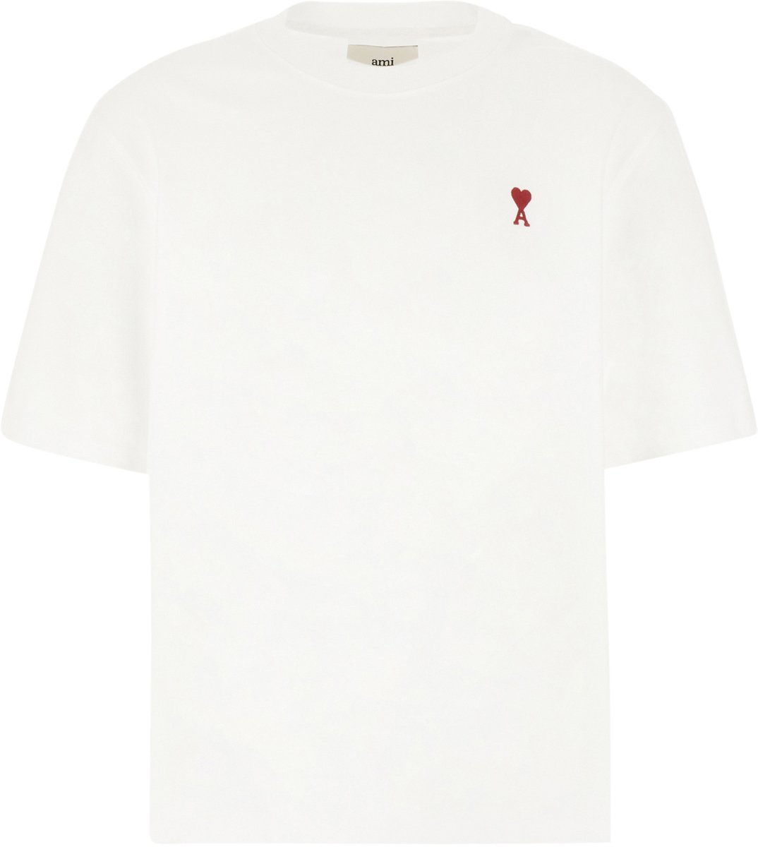 AMI Paris T Shirts & Polo's BFUTS035 724 Wit