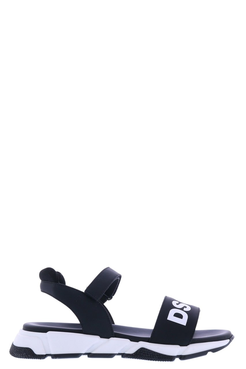 Dsquared2 Kids Fusbet Sandals Dsquared2 Print Zwart