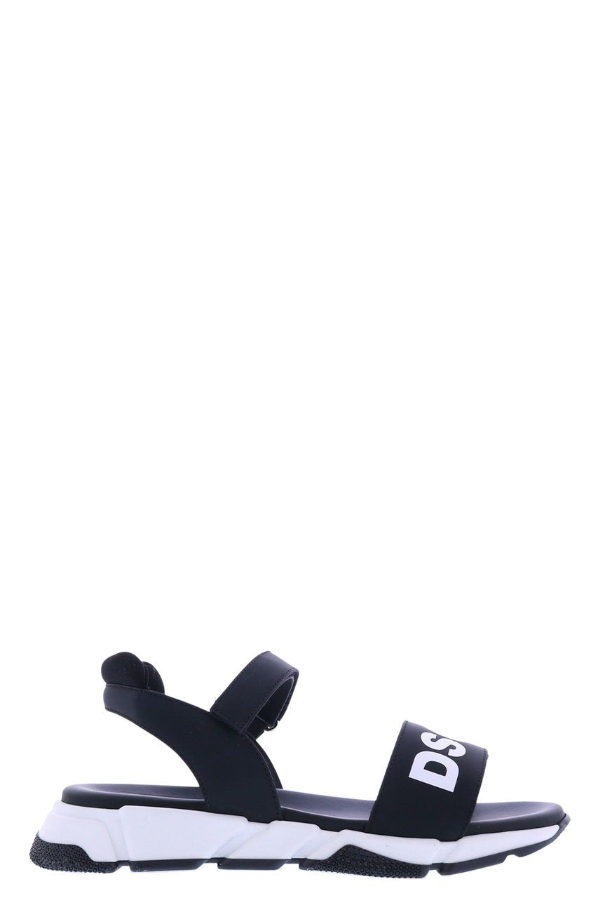 Dsquared2 Kids Fusbet Sandals Dsquared2 Print Zwart