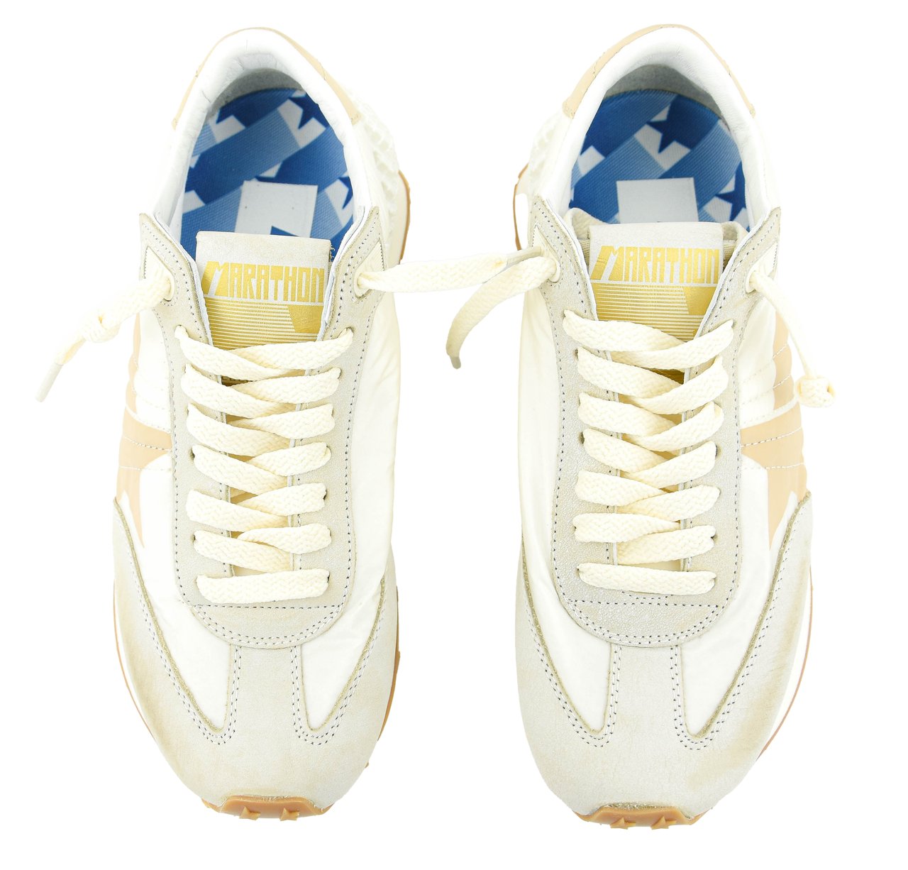 Golden Goose Marathon White Beige Wit