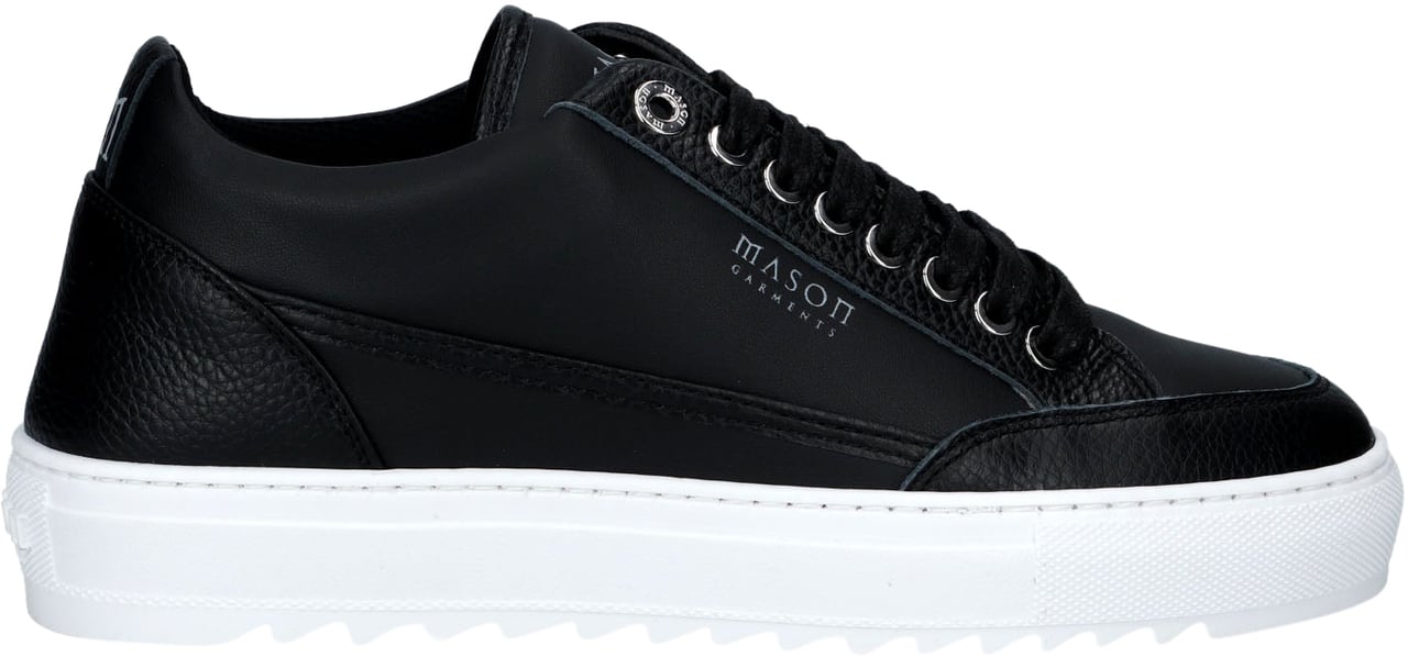 Mason Garments Heren Tia Bicolore Sneaker Zwart Zwart
