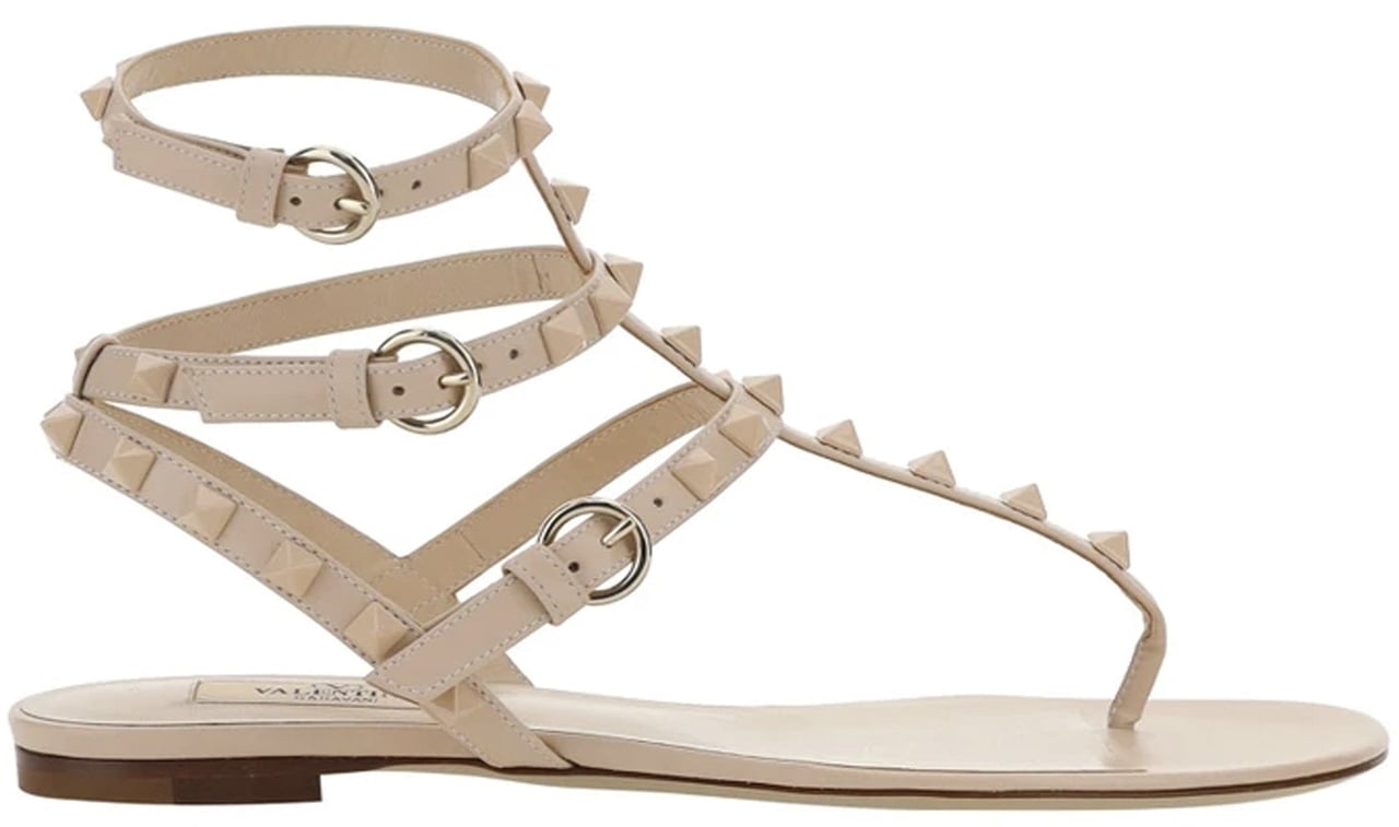 Valentino Garavani Valentino Garavani Rockstud Flip-Flop Sandals Roze