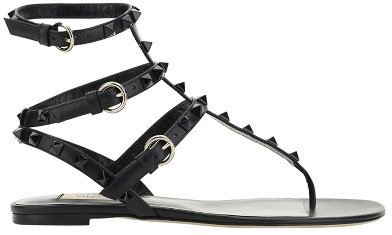 Valentino Garavani Valentino Garavani Rockstud Flip-Flop Sandlas Zwart