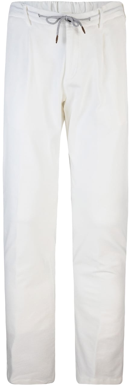 Eleventy Trousers White Wit