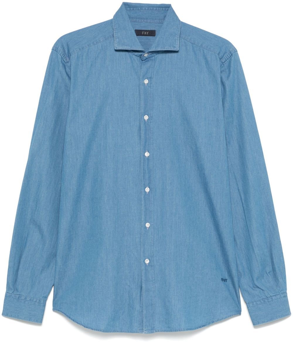 Fay Shirts Blue Blauw