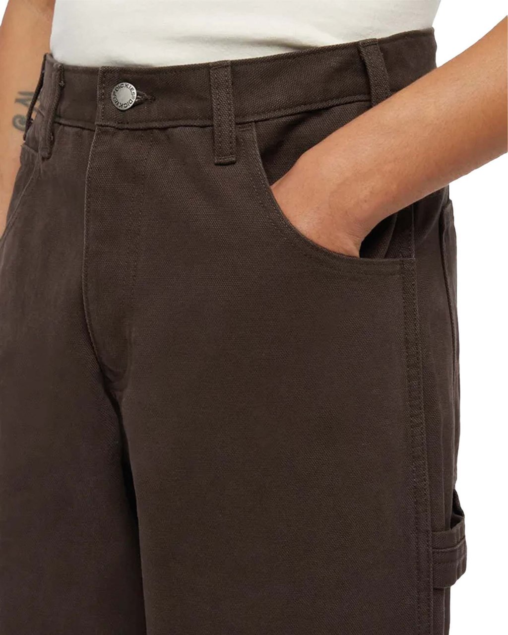 Dickies Trousers Marrone Scuro Bruin