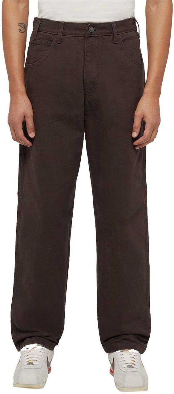 Dickies Trousers Marrone Scuro Bruin