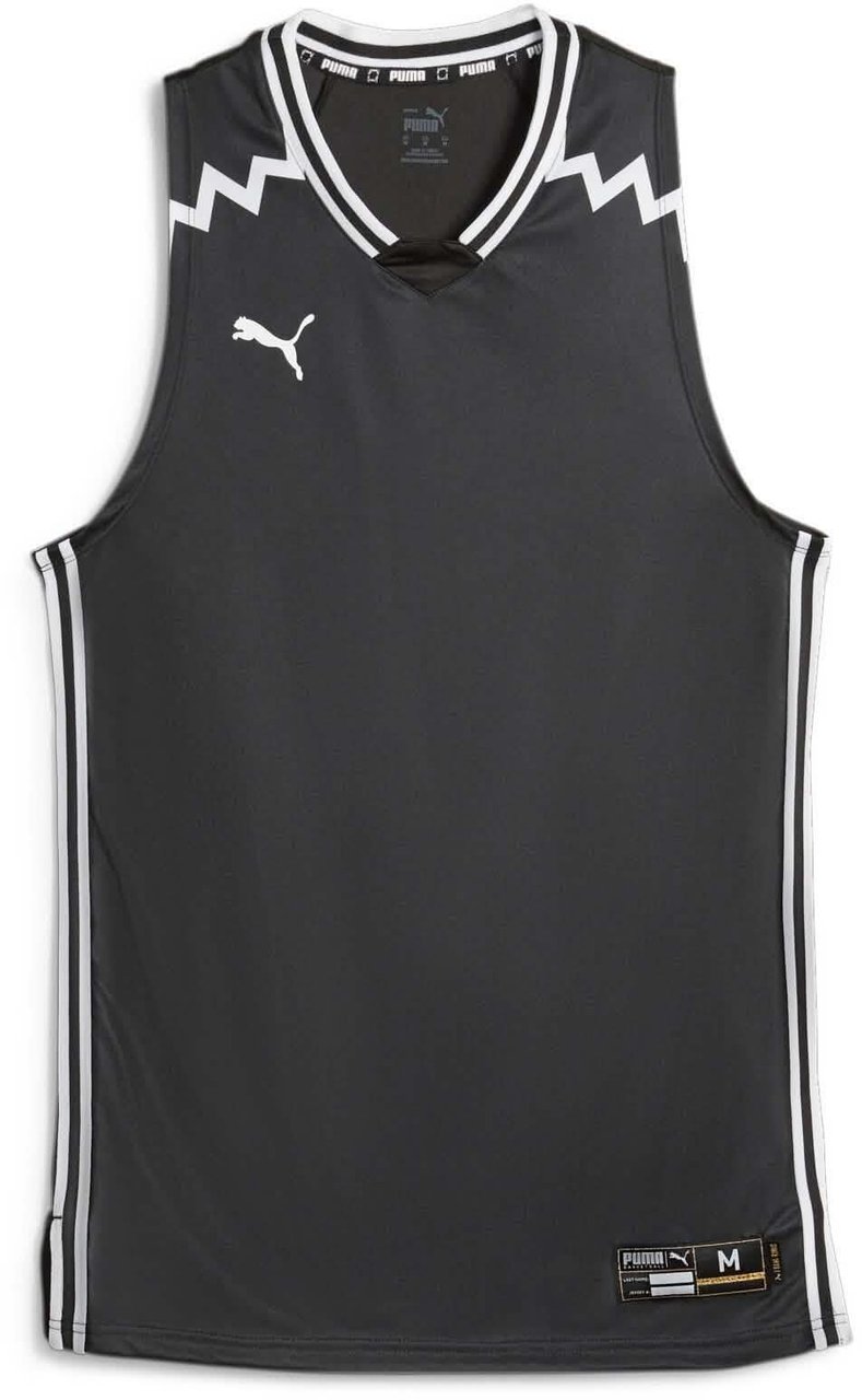Puma Puma Hoops Basketbal Shirt Heren Zwart Zwart