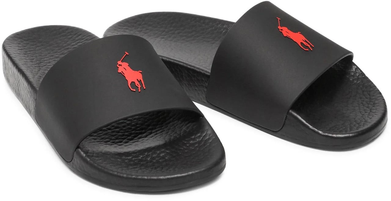 Ralph Lauren Slipper Black Zwart