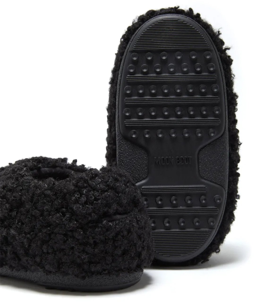 Moon Boot Faux Curly Logo Band Sandals Zwart