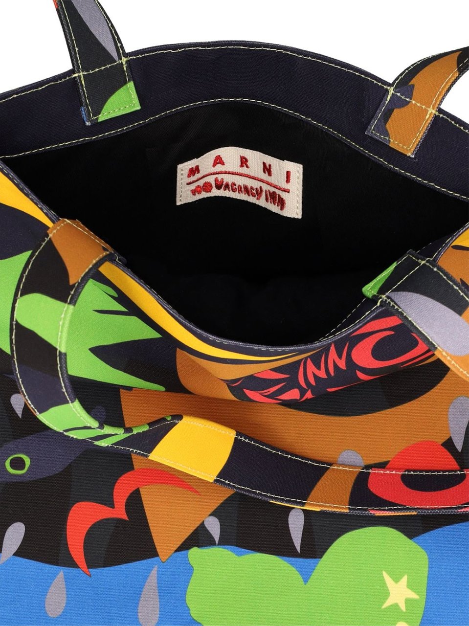 Marni X No Vacancy Inn Logo Tote Bag Divers