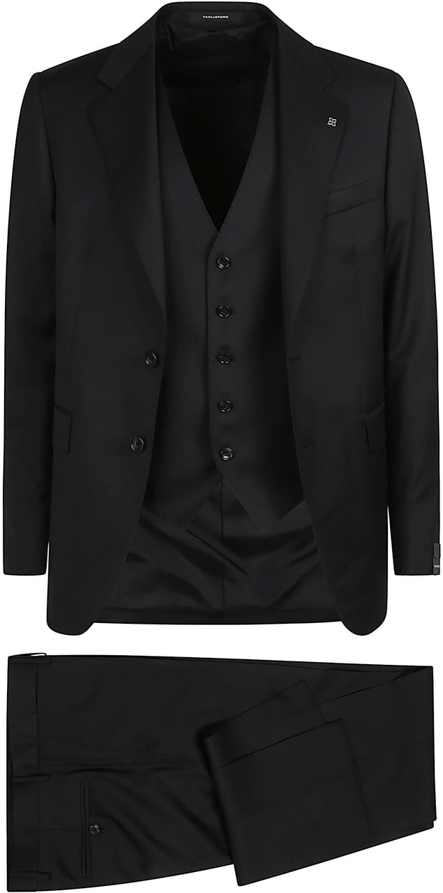 Tagliatore Napoli Suit Black Zwart