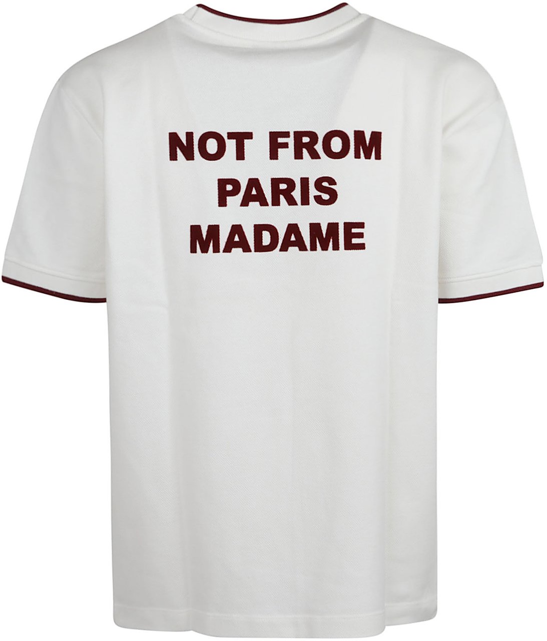 Drôle de Monsieur Pique` Slogan T-shirt White Wit