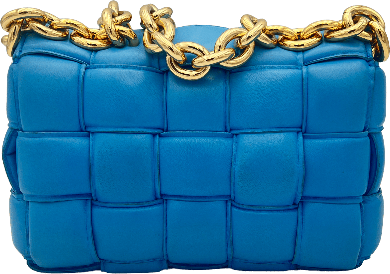 Bottega Veneta Bottega Veneta Padded Cassette Chain - Swimming Pool Blauw