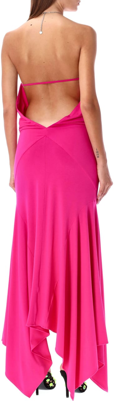 The Attico Long jersey dress Paars