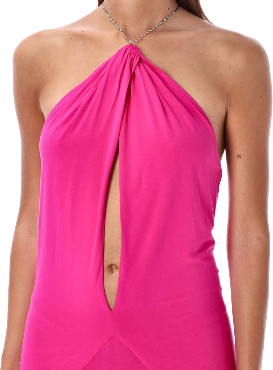The Attico Long jersey dress Paars