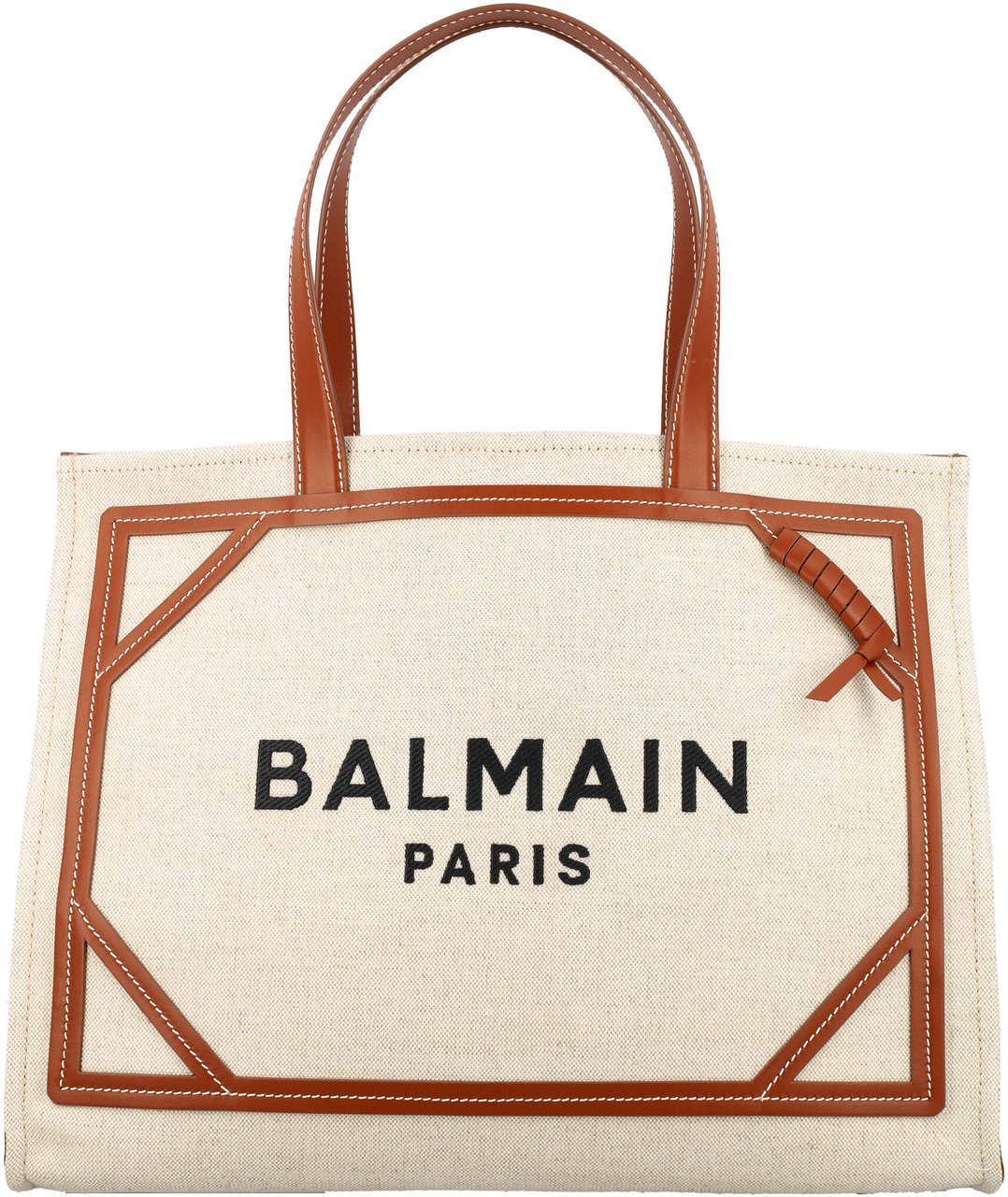 Balmain B-Army medium canvas shopping bag Neutraal