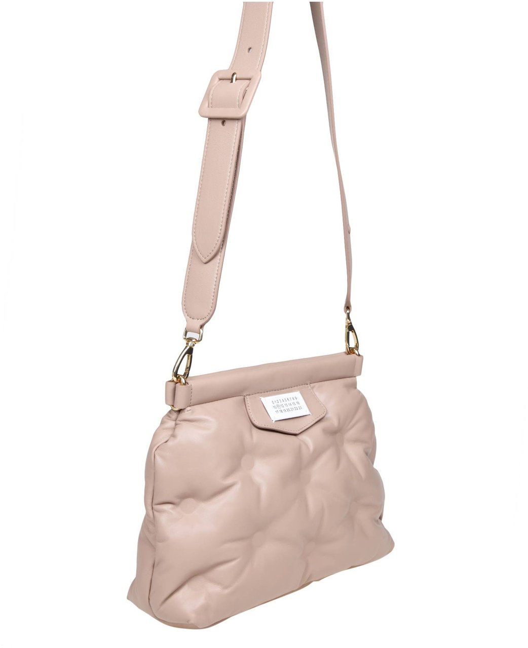 Maison Margiela Maison margiela shoulder bag in matelasse' leather beige color Beige