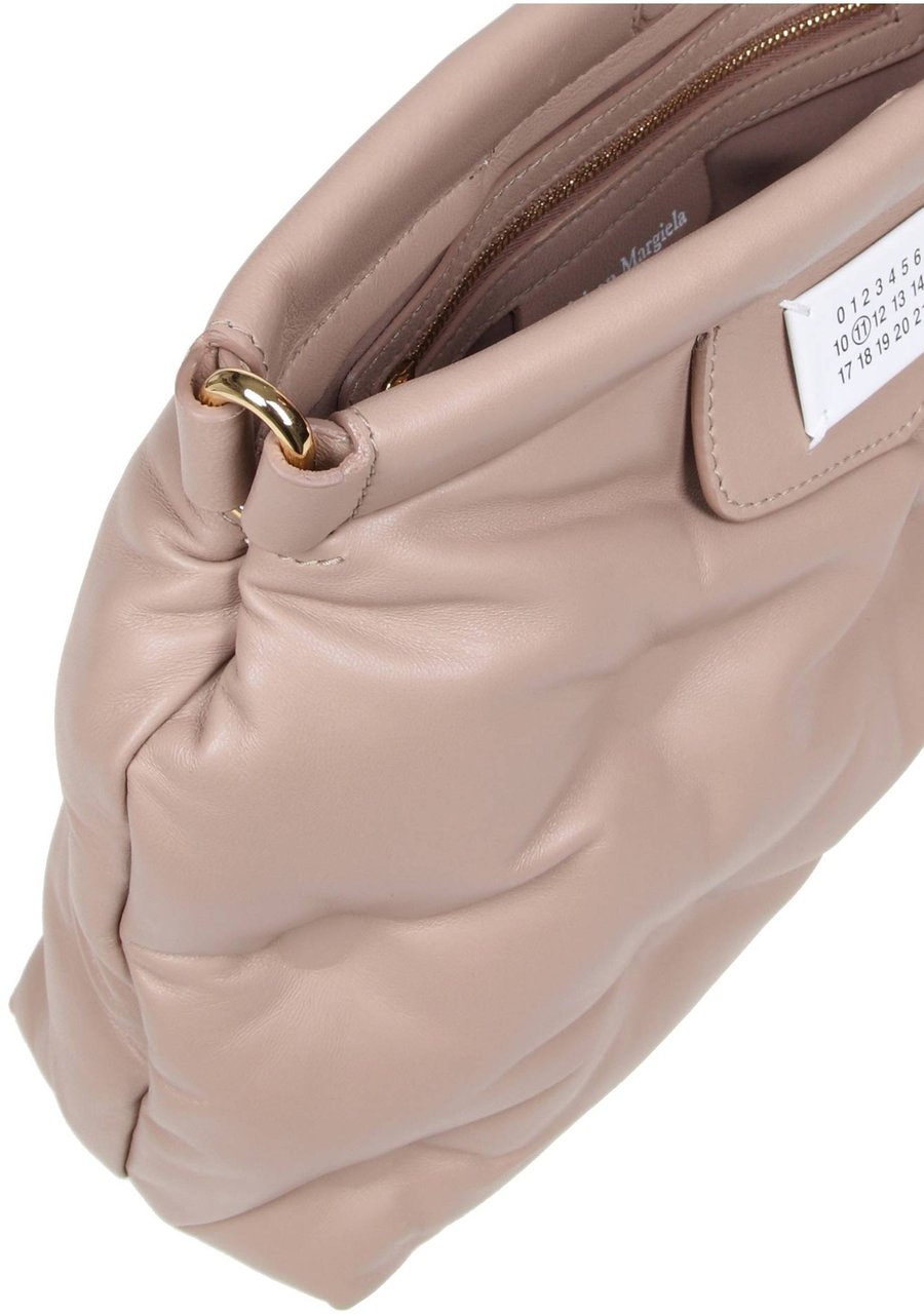 Maison Margiela Maison margiela shoulder bag in matelasse' leather beige color Beige