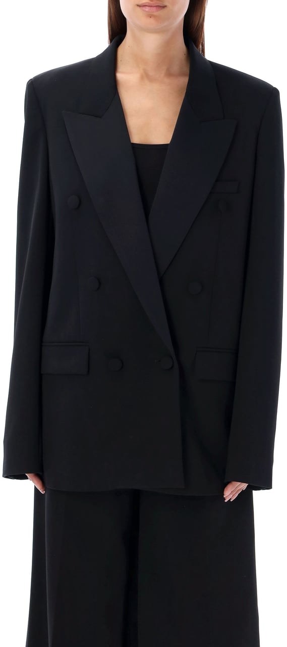 Stella McCartney Tuxedo double-breasted blazer Zwart