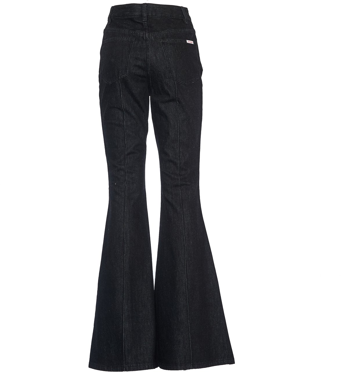 Self-Portrait Jeans A Zampa A Vita Alta Zwart