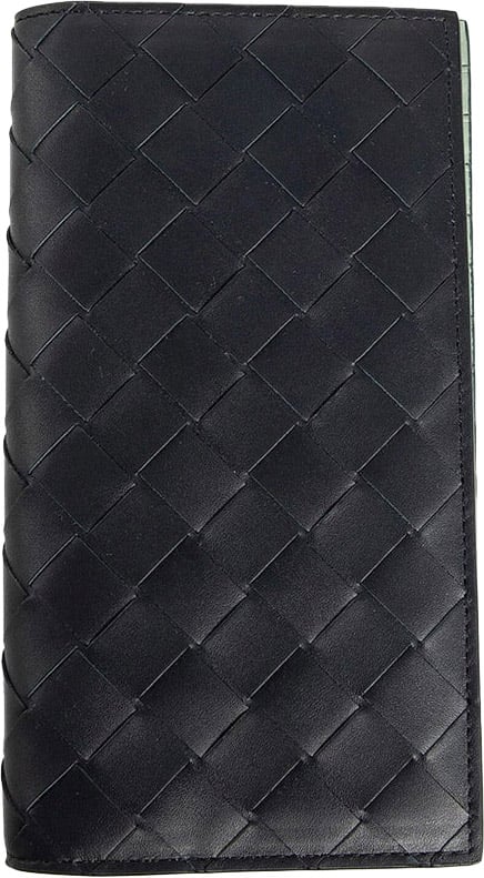 Bottega Veneta Bottega Veneta Slim Long Intrecciato Wallet Blauw
