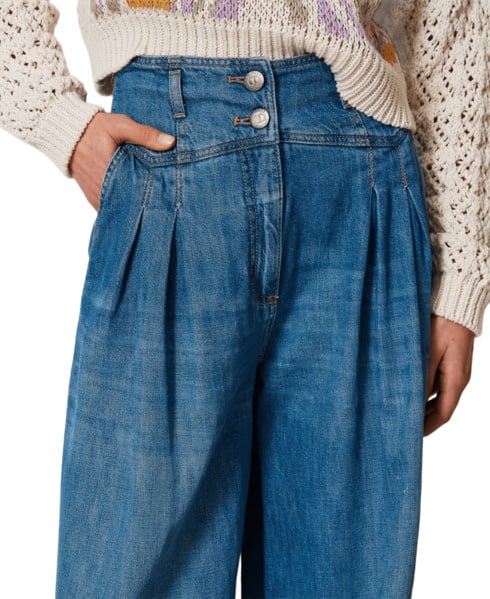 Twin-set Twin-set Pantaloni Denim Medio Blauw