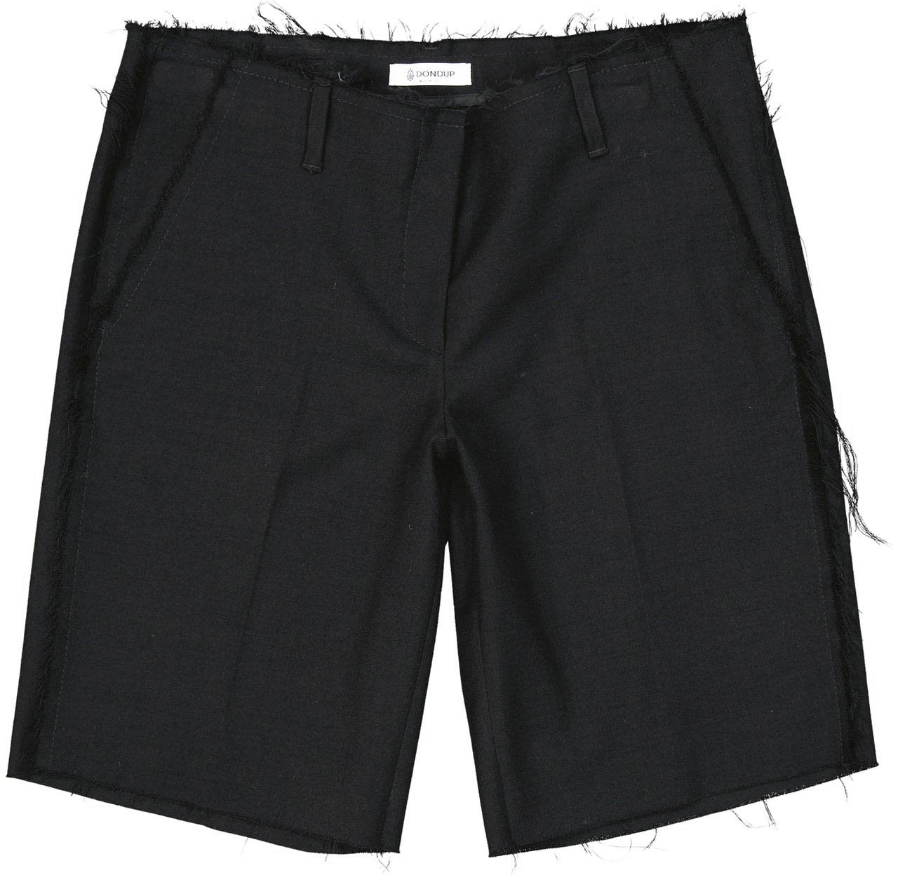 Dondup Dondup Virgin Wool Shorts Zwart