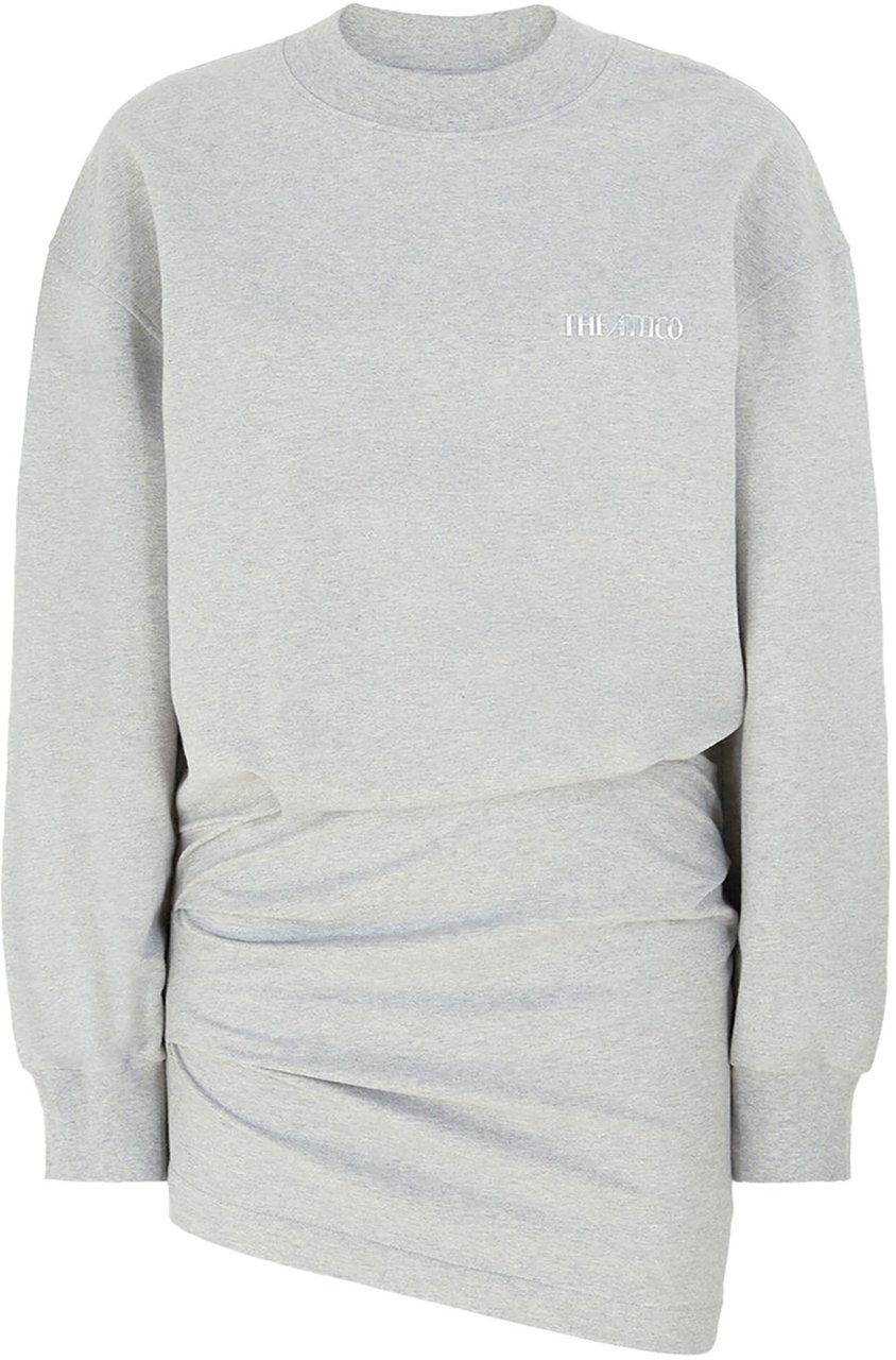 The Attico Fllece Mini Dress Grigio Grijs